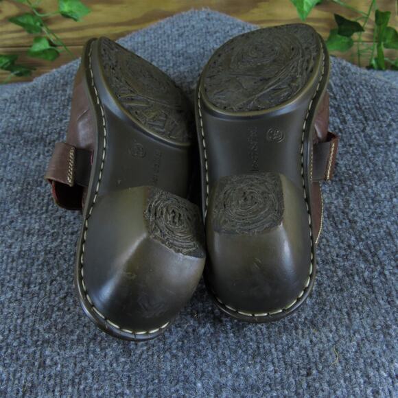 Josef Seibel Women's Clog Mule Brown Leather Sz 8 Medium Gently Used 2025 - Picture 5 of 6